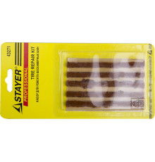 STAYER 5 шт, жгуты для ремонта бескамерных шин (43271)