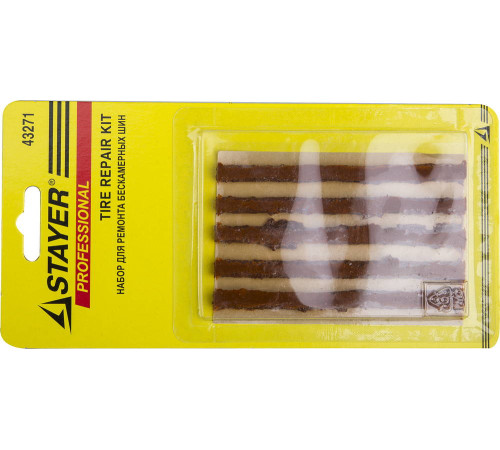 STAYER 5 шт, жгуты для ремонта бескамерных шин (43271) купить  в Сочи