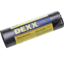 DEXX 60 л, 20 шт, черные, мусорные мешки (39150-60)