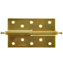 ЗУБР 125 х 75 х 2.5 мм, разъемная, левая, цвет матовая латунь (SB), 2 шт, карточная петля (37605-125-3L)