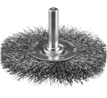 ЗУБР 63 мм, витая, стальная проволока 0.3 мм, щетка дисковая для дрели, Профессионал (35198-063)
