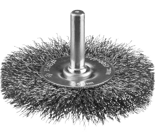 ЗУБР 63 мм, витая, стальная проволока 0.3 мм, щетка дисковая для дрели, Профессионал (35198-063) купить  в Сочи