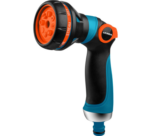 GRINDA S-8, 8 режимов, двухкомпонентный с регулятором напора, поливочный пистолет, PROLine (429100) купить  в Сочи