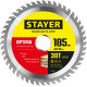STAYER Optima, 185 x 30/20 мм, 30T, оптимальный рез, пильный диск по дереву (3681-185-30-30) купить в Сочи