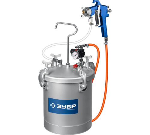 ЗУБР KNB-10, 10 л, красконагнетательный бак с краскораспылителем, Профессионал (06464) купить  в Сочи