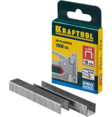 KRAFTOOL тип 53 (A/10/JT21) 10 мм, 1000 шт, калибр 23GA, скобы для степлера (31670-10)