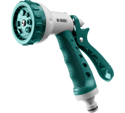 RACO 508C, 8 режимов, курок сзади, пластиковый с TPR, поливочный пистолет (4255-55/508C-18) купить  в Сочи