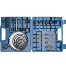 ЗУБР 28 предм., набор коронок по дереву и сверл (29555-H28)