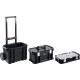 KETER SMART ROLLING, 564 х 373 х 700 мм, (22″), набор пластиковый ящик-тележка + ящик для инструментов + ящик органайзер (38390-22) купить в Сочи