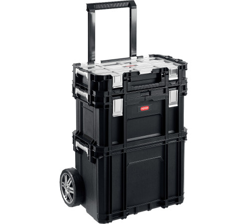 KETER SMART ROLLING, 564 х 373 х 700 мм, (22″), набор пластиковый ящик-тележка + ящик для инструментов + ящик органайзер (38390-22) купить в Сочи KETER SMART ROLLING, 564 х 373 х 700 мм, (22″), набор пластиковый ящик-тележка + ящик для инструментов + ящик органайзер (38390-22) купить в Сочи