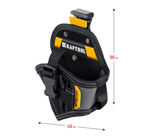 KRAFTOOL KH-5C кобура для шуруповерта с быстросъёмным креплением FastClip, компактная (38770) купить  в Сочи