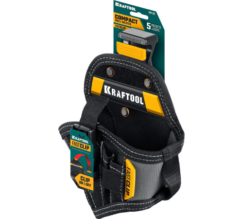 KRAFTOOL KH-5C кобура для шуруповерта с быстросъёмным креплением FastClip, компактная (38770) купить  в Сочи