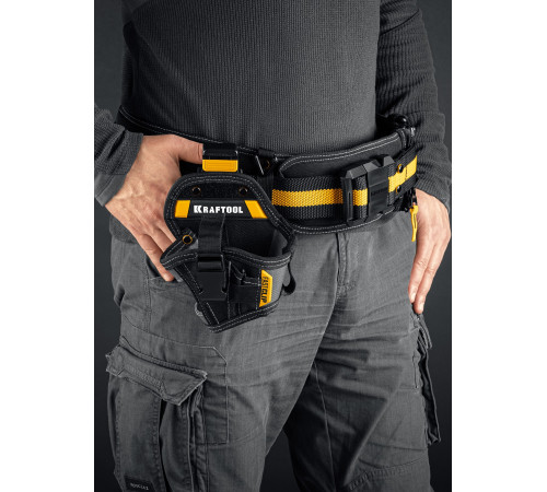 KRAFTOOL KH-5C кобура для шуруповерта с быстросъёмным креплением FastClip, компактная (38770) купить  в Сочи
