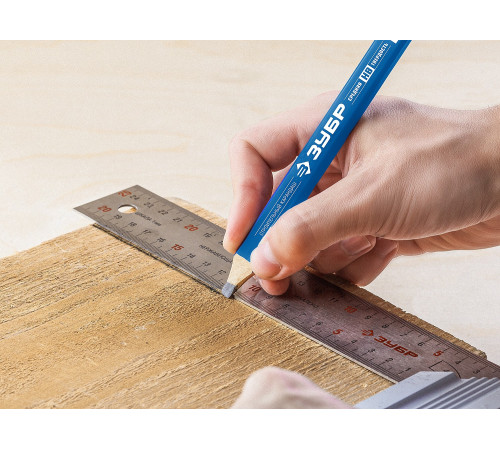 ЗУБР КСП 180 мм, HB, строительный карандаш плотника, Профессионал (4-06305-18) купить  в Сочи