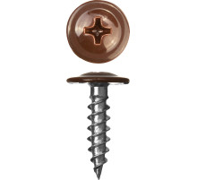 ЗУБР ПШМ 8017, 25 х 4.2 мм, шок.-коричн., 400 шт, саморез с пресс-шайбой (300191-42-025-8017)