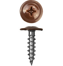 ЗУБР ПШМ 8017, 25 х 4.2 мм, шок.-коричн., 400 шт, саморез с пресс-шайбой (300191-42-025-8017)