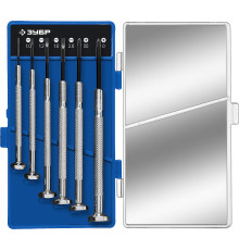 ЗУБР Часовщик, 6 предм., набор часовых отверток, Профессионал (25666)