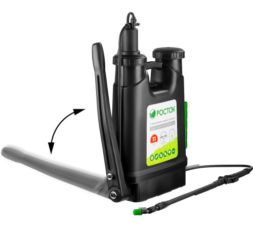 РОСТОК RK-11, 11 л, с телескопическим удлинителем, ранцевый опрыскиватель (425219) купить  в Сочи