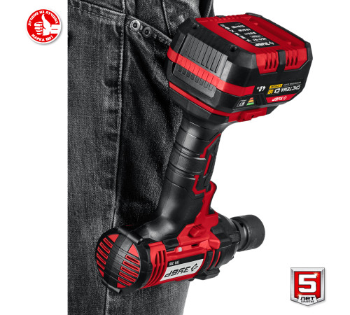 ЗУБР С1-18, 18 В, 250 Н·м, 1 АКБ (4 А·ч), гайковерт ударный, кейс (ГУЛ-255-41) купить  в Сочи