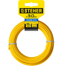 STEHER КРУГ, 3.0 мм, 15 м, леска для триммера (75001-3.0)
