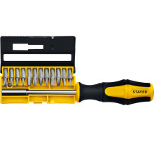 STAYER Hercules-B13, 13 предм., отвертка-битодержатель с насадками (25813)