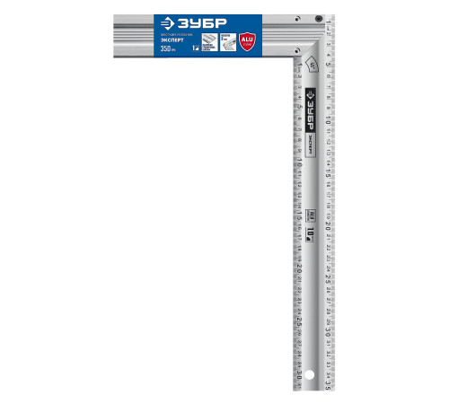ЗУБР ЭКСПЕРТ 350 мм, жесткий столярный угольник, Профессионал (34392-35) купить  в Сочи