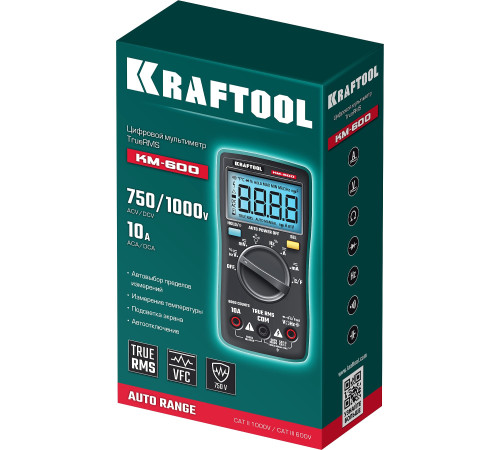 KRAFTOOL KM-600 цифровой мультиметр (59854) купить  в Сочи