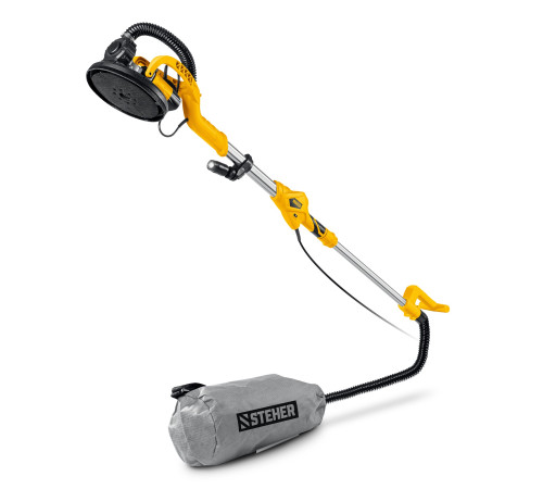 STEHER d225 мм, 800 Вт, удлиненная рукоятка, подсветка, шлифовальная машина для стен (жираф) (DWL-800) купить в Сочи STEHER d225 мм, 800 Вт, удлиненная рукоятка, подсветка, шлифовальная машина для стен (жираф) (DWL-800) купить в Сочи