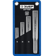 ЗУБР Двутавр, 4 шт, набор слесарных зубил по металлу, Профессионал (2104-H4)