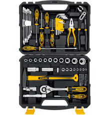 STAYER UNIVERSAL 83, 83 предм., (1/2″+ 1/4″), универсальный набор инструмента, Professional (27710-H83)