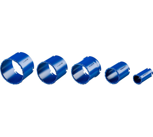 ЗУБР 8 шт, d 33, 53, 67, 73, 83 мм, карбид-вольфрамовое нанесение, набор кольцевых коронок, Профессионал (33350-H8) купить  в Сочи