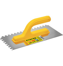 STAYER 130 х 270 мм, зуб 8 х 8 мм, штукатурная гладилка (08012-08)