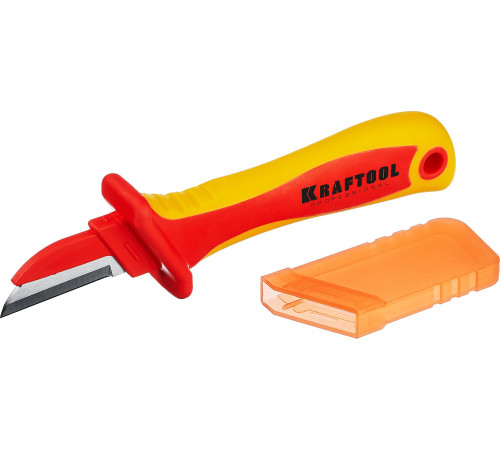 KRAFTOOL KN-1, 1000 В, прямой, диэлектрический нож электрика (45401) купить в Сочи KRAFTOOL KN-1, 1000 В, прямой, диэлектрический нож электрика (45401) купить в Сочи