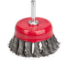 STAYER 75 мм, жгутированная стальная проволока 0.5 мм, щетка кистевая для дрели, Professional (35118-075)