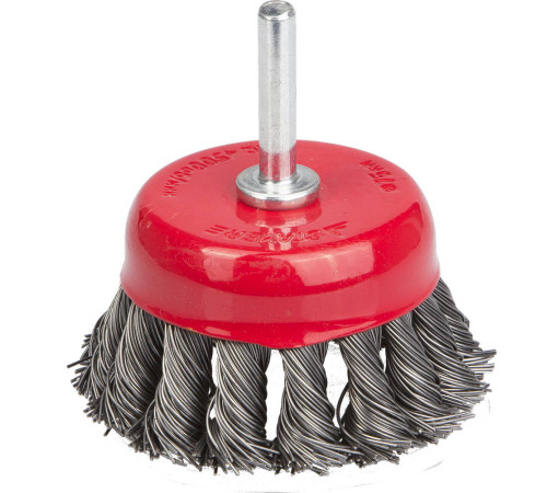 STAYER 75 мм, жгутированная стальная проволока 0.5 мм, щетка кистевая для дрели, Professional (35118-075) купить  в Сочи