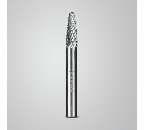 ЗУБР 6х18 мм, тип F (парабола с закругленным углом, радиус 1.5 мм), хв-к 6 мм, твердосплавная борфреза, ПРОФЕССИОНАЛ (28805-6-18) купить  в Сочи