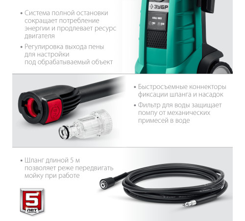 ЗУБР 180 Атм, 2300 Вт, мойка высокого давления, пистолет МИГ-180 (АВД-180) купить в Сочи ЗУБР 180 Атм, 2300 Вт, мойка высокого давления, пистолет МИГ-180 (АВД-180) купить в Сочи