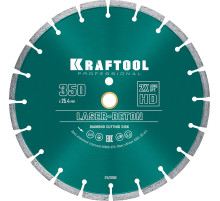 KRAFTOOL LASER-BETON 350 мм (25.4/20 мм, 10х3.2 мм), алмазный диск (36686-350)