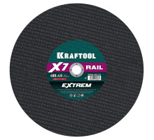 KRAFTOOL X7-EXTREM RAIL 400x4.0 / 25.4 мм по Ж/Д рельсам отрезной диск для бензореза (36258-400-4.0)