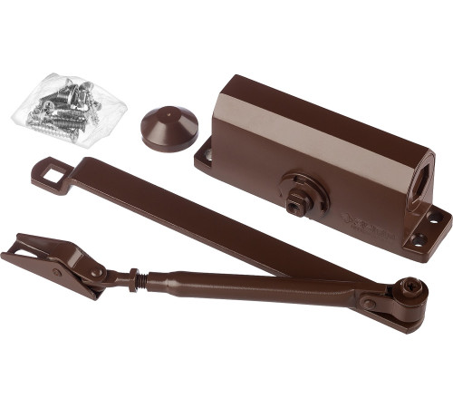 ЗУБР до 80 кг, цвет коричневый, дверной доводчик, Профессионал (37912-80) купить  в Сочи