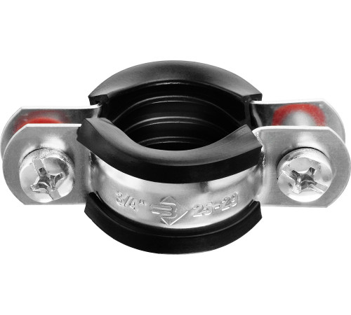 ЗУБР 3/4″, цинк, 9 шт, трубный хомут с гайкой (37850-25-29) купить  в Сочи