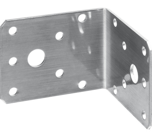 ЗУБР НКУ-2.0, 55 x 70 x 70 x 2 мм, нержавеющий крепежный уголок, Профессионал (310526-55) купить  в Сочи