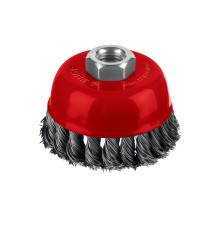 ЗУБР 75хМ14 щетка чашечная для УШМ, жгутированная стальная проволока 0.5 мм, посад. М14 (35172-075)