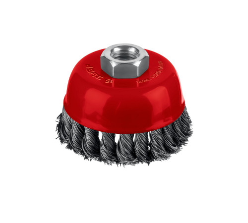 ЗУБР 75хМ14 щетка чашечная для УШМ, жгутированная стальная проволока 0.5 мм, посад. М14 (35172-075) купить  в Сочи