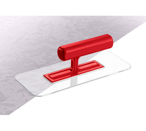 ЗУБР 220 х 90 мм, закругленная, прозрачная, штукатурная пластиковая гладилка (0810-1) купить  в Сочи