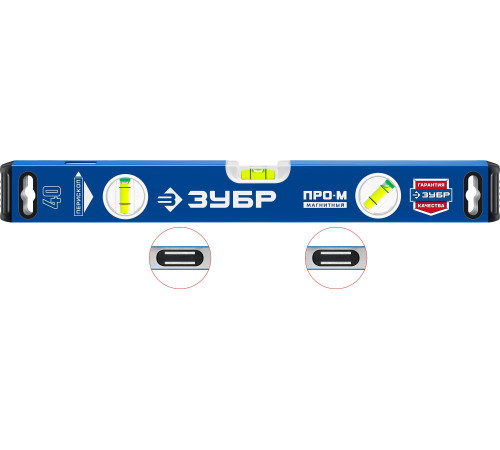 ЗУБР ПРО-М, 400 мм, усиленный магнитный уровень, Профессионал (34589-040) купить  в Сочи
