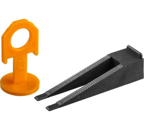 ЗУБР СВП, комплект: 1,7 мм, клин + зажим 250 + 250 шт, система выравнивания плитки (3385-H250) купить  в Сочи