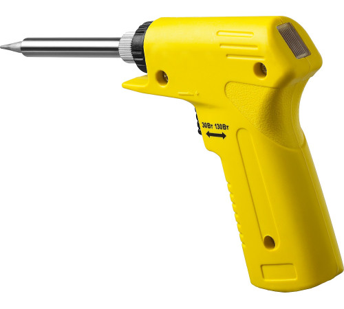 STAYER PROTerm, 30 Вт + 130 Вт, 2 в 1, конус, керамический нагреватель, электропаяльник с пистолетной рукояткой, Professional (55308-130) купить  в Сочи