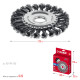 ЗУБР 125х22 мм, щетка дисковая для УШМ, жгутированная стальная проволока 0.5 мм, посад. 22 мм (35170-125) купить  в Сочи