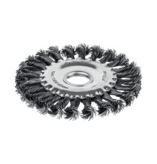 ЗУБР 125х22 мм, щетка дисковая для УШМ, жгутированная стальная проволока 0.5 мм, посад. 22 мм (35170-125)